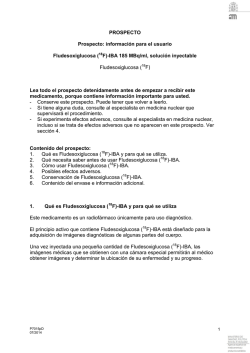 ( F)-IBA 185 MBq/ml, solución inyectable Fludesoxiglucosa