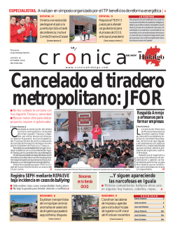 jueves 16 - La Crónica de Hoy en Hidalgo