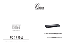 UCM6510 IP PBX Appliance - Grandstream Networks