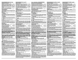 WS4939/WS8939 Wireless Key WS4939/WS8939 Cl&eacute; sans fil - DSC