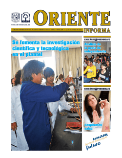 Se fomenta la investigaci&oacute;n cient&iacute;fica y tecnol&oacute;gica en el plantel