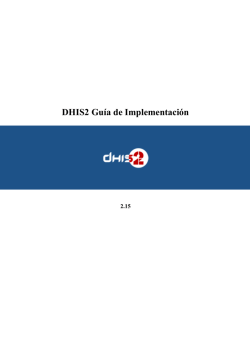 DHIS2 Guía de Implementación