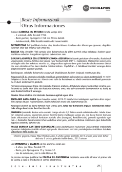 Catálogo askartza - COLEGIO CALASANCIO - BILBAO