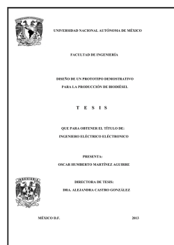 Dise&ntilde;o de un prototipo demostrativo para la producci&oacute;n de - UNAM