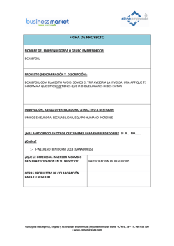 proyectos seleccionados 2014 - Business Market