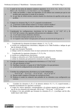 2º Bachillerato - Química - Problemas - Estructura y enlace