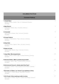 Columnas - Tribunal Electoral del Distrito Federal