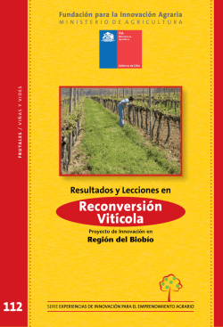 Reconversi&oacute;n Vit&iacute;cola - Biblioteca Digital Silvoagropecuaria - Fia