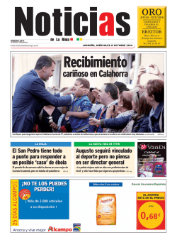 NDLR - 8 octubre 2014 - Noticias de La Rioja