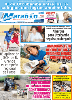 IE de Utcubamba entre los 26 colegios con logros - Diario Marañón