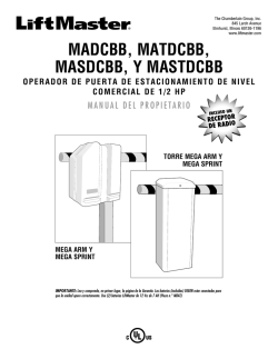 advertencia - LiftMaster