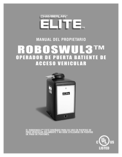 ROBOSWUL3™ - LiftMaster