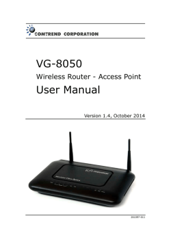 VG-8050 User Manual - Movistar