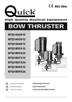 BOW THRUSTER - Robert Lindemann KG