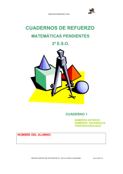 cuadernos de refuerzo matem&aacute;ticas pendientes 2&ordm; eso cuaderno 2