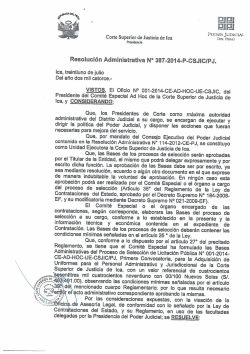 , -- EIPJ EIEI - Poder Judicial del Perú