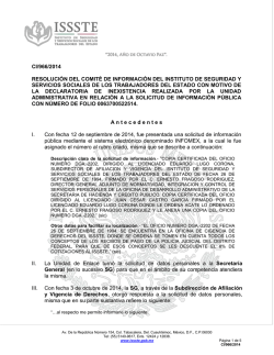 CI/966/14 - Issste