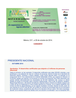 PRESIDENTE NACIONAL - Canadevi