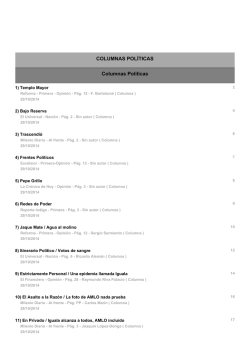 Columnas - Tribunal Electoral del Distrito Federal