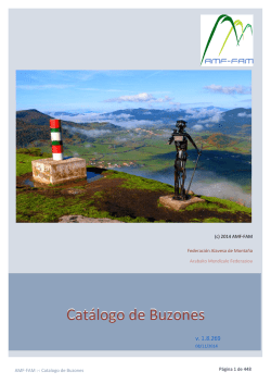 Catálogo de Buzones - Federación Alavesa de Montaña