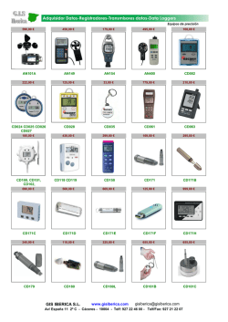 Adquisidor Datos-Registradores-Transmisores datos - Gisiberica