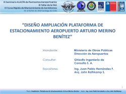 Dise&ntilde;o Ampliaci&oacute;n Plataforma de Estacionamiento - ICAO