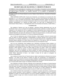 SECRETARIA DE HACIENDA Y CREDITO PUBLICO