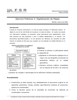Ejercicio Prácticos 3: Digitalización de Mapas - Web del Profesor
