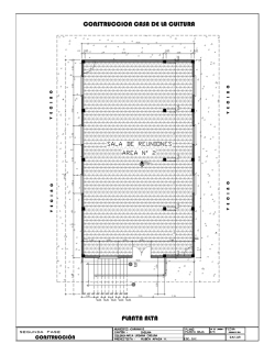 PLANTA ALTA CONSTRUCCION CASA DE LA CULTURA