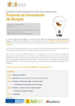 Factoría de Innovación de Burgos - Tierra de Lara