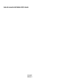 Gu&iacute;a de usuario del Nokia 6303 classic - Microsoft