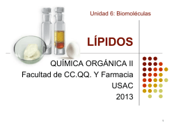 LÍPIDOS - Departamento de Química Orgánica