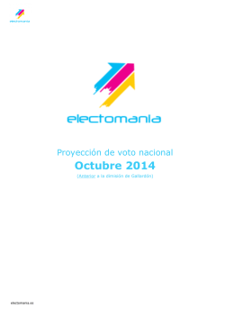 1a. Barómetro octubre 2014 (anterior) - Electomania