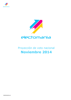 Barómetro Noviembre 2014 - Electomania