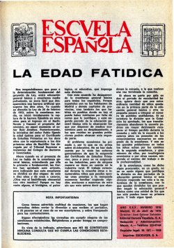 Escuela española - Año XXX, núm. 1816, 22 de abril de 1970