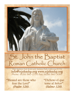 St. John the Baptist - E-churchbulletins.com
