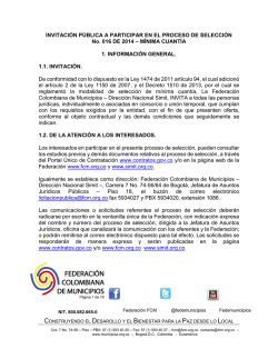 INVITACION PUBLICA.pdf - Federación Colombiana de Municipios