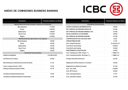 Tarjetas - ICBC