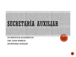 Secretaría Auxiliar de Servicios Académicos - IntraEdu - Inicio