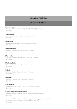 Columnas - Tribunal Electoral del Distrito Federal