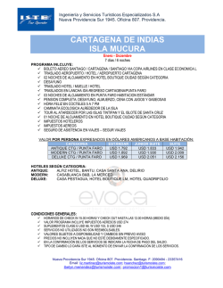Detalles - Iste Tour Operador