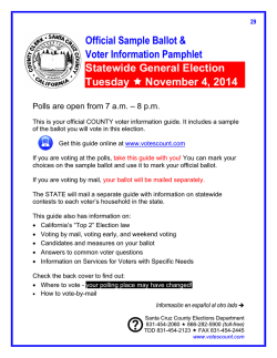 Sample Ballot - Santa Cruz County Election Department