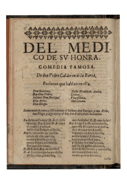 El medico de su honra