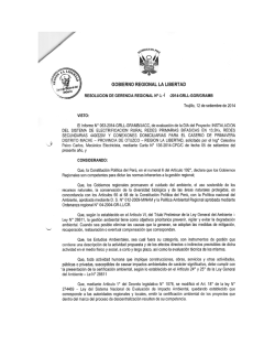 GOBIERNO REGIONAL LA LIBERTAD - Comisión Ambiental