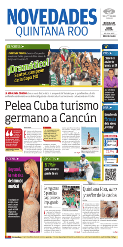 Pelea Cuba turismo germano a Cancún - Sipse