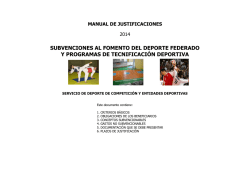 MANUAL DE JUSTIFICACIONES - Esport