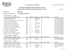 ADJUDICACI&Oacute;N DE PERSONAL DOCENTE INTERINO D&Iacute;A 31-10