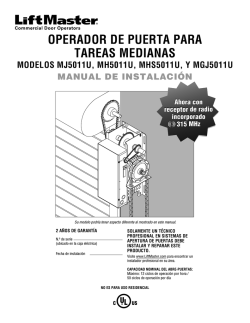 advertencia advertencia - LiftMaster