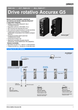 Accurax G5, R88D Drive, datasheet - Electromain