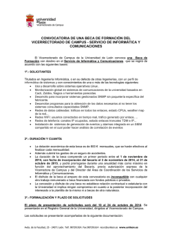 Información Completa y Solicitud - Universidad de León